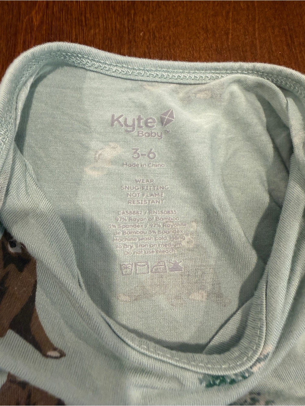 Kyte BABY Trail Long-Sleeve Baby Bodysuit with Bear and Squirrel Print - Picture 4 of 4